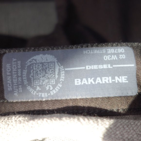 Diesel Black Bakari Jogg Jeans Size 30 - Picture 11 of 16